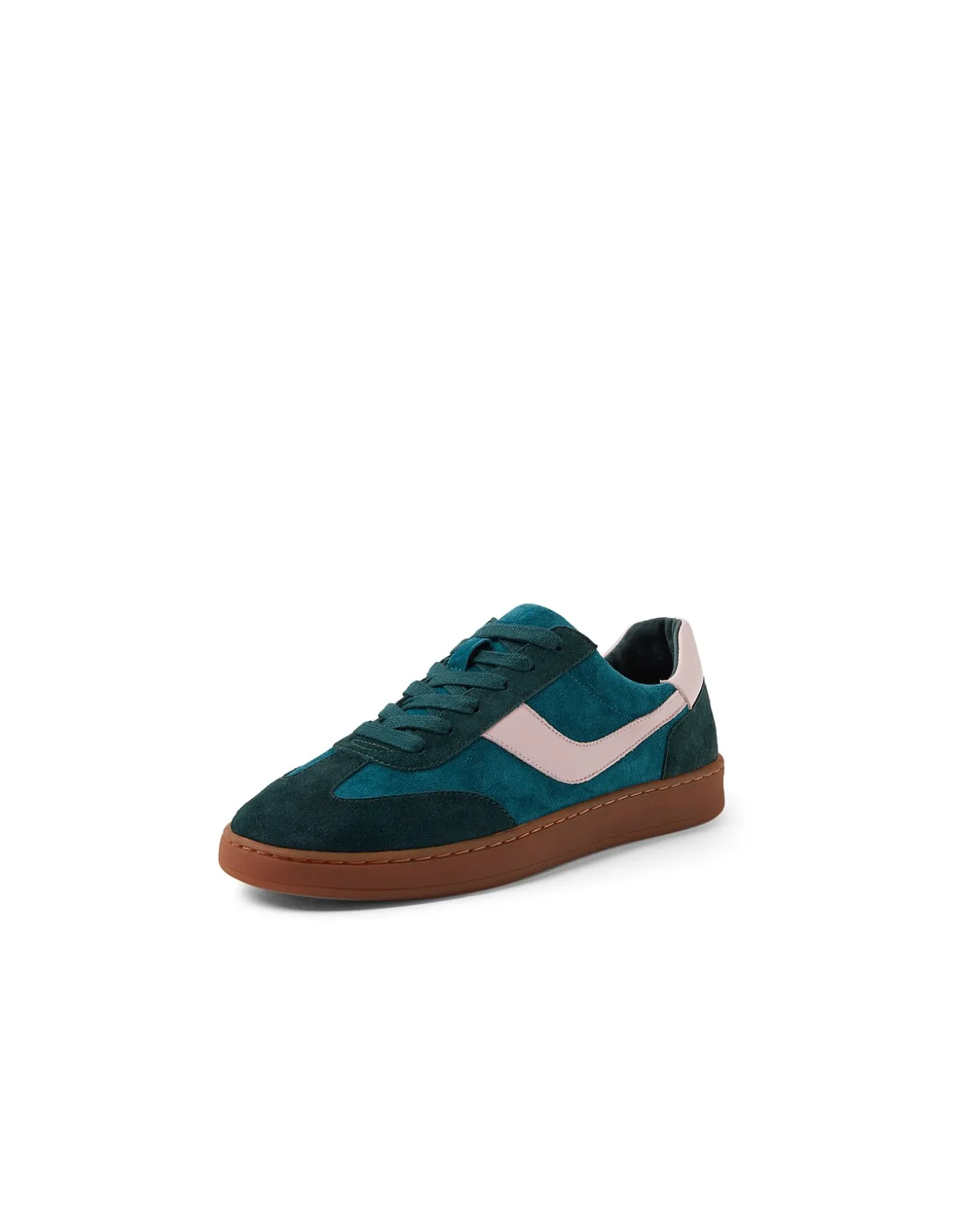 Querlah Retro Lace Up Leather Sneakers