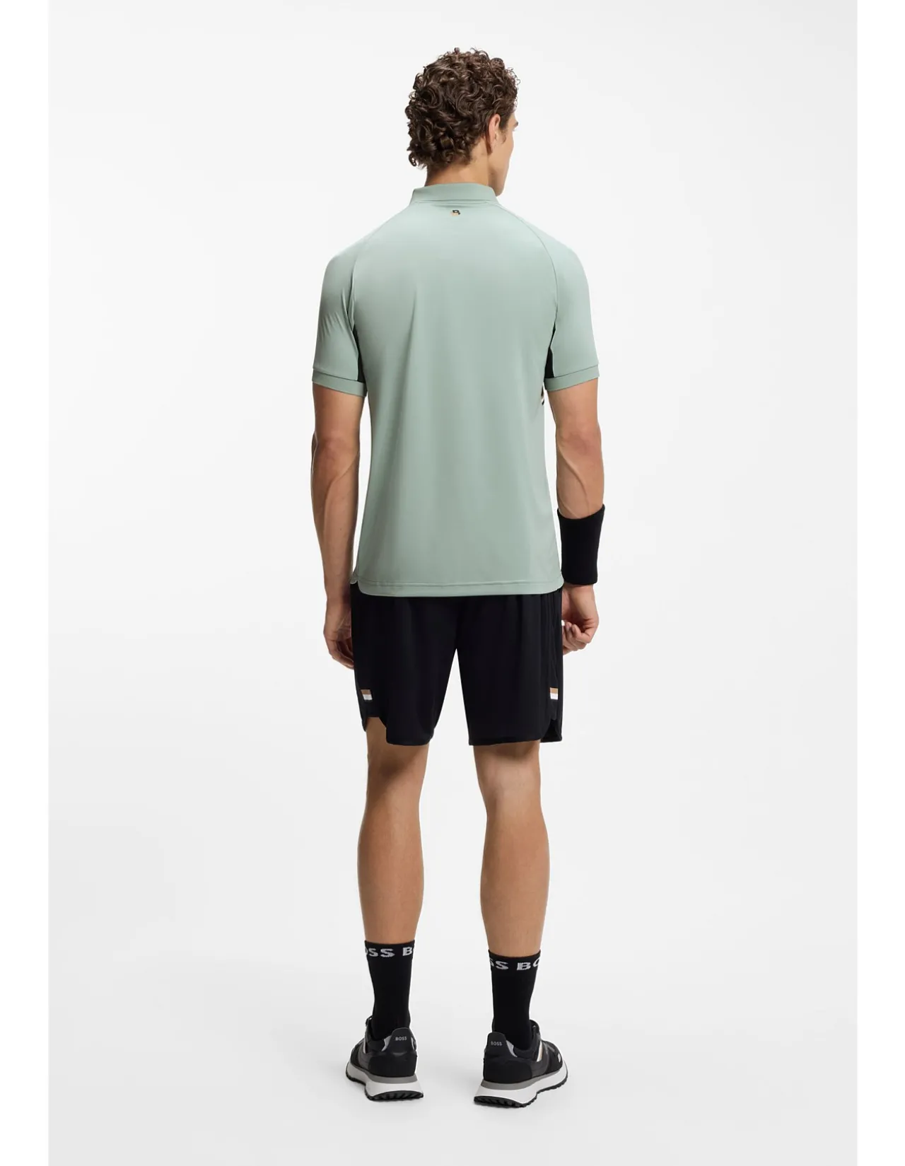 Quick-dry slim-fit polo shirt with four-way stretch
