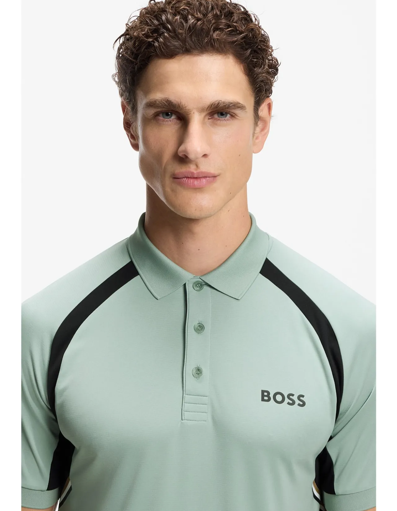 Quick-dry slim-fit polo shirt with four-way stretch