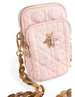 Quilted Phone Bag - Soft Pink