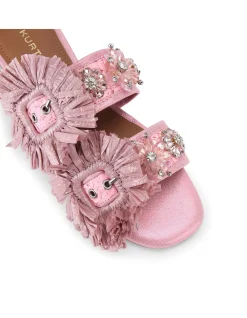 RAFFIA BUCKLE FLAT SDL