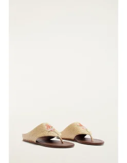 RAFFIA ICONS FLAT SANDAL