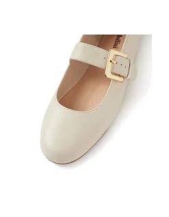 Ranilla Buckled Leather Mary Jane Flats