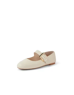 Ranilla Buckled Leather Mary Jane Flats