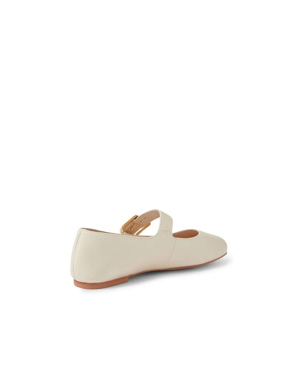 Ranilla Buckled Leather Mary Jane Flats