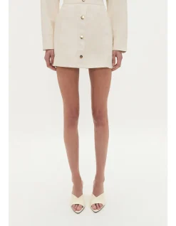 Raven Button Down Mini Skirt