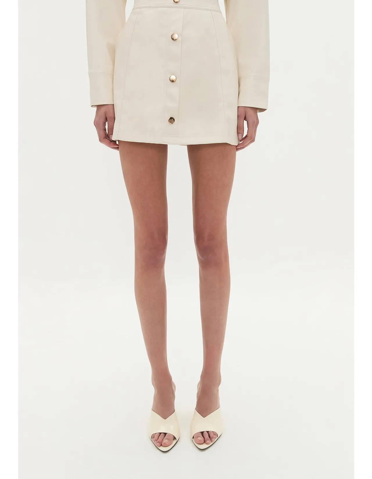 Raven Button Down Mini Skirt