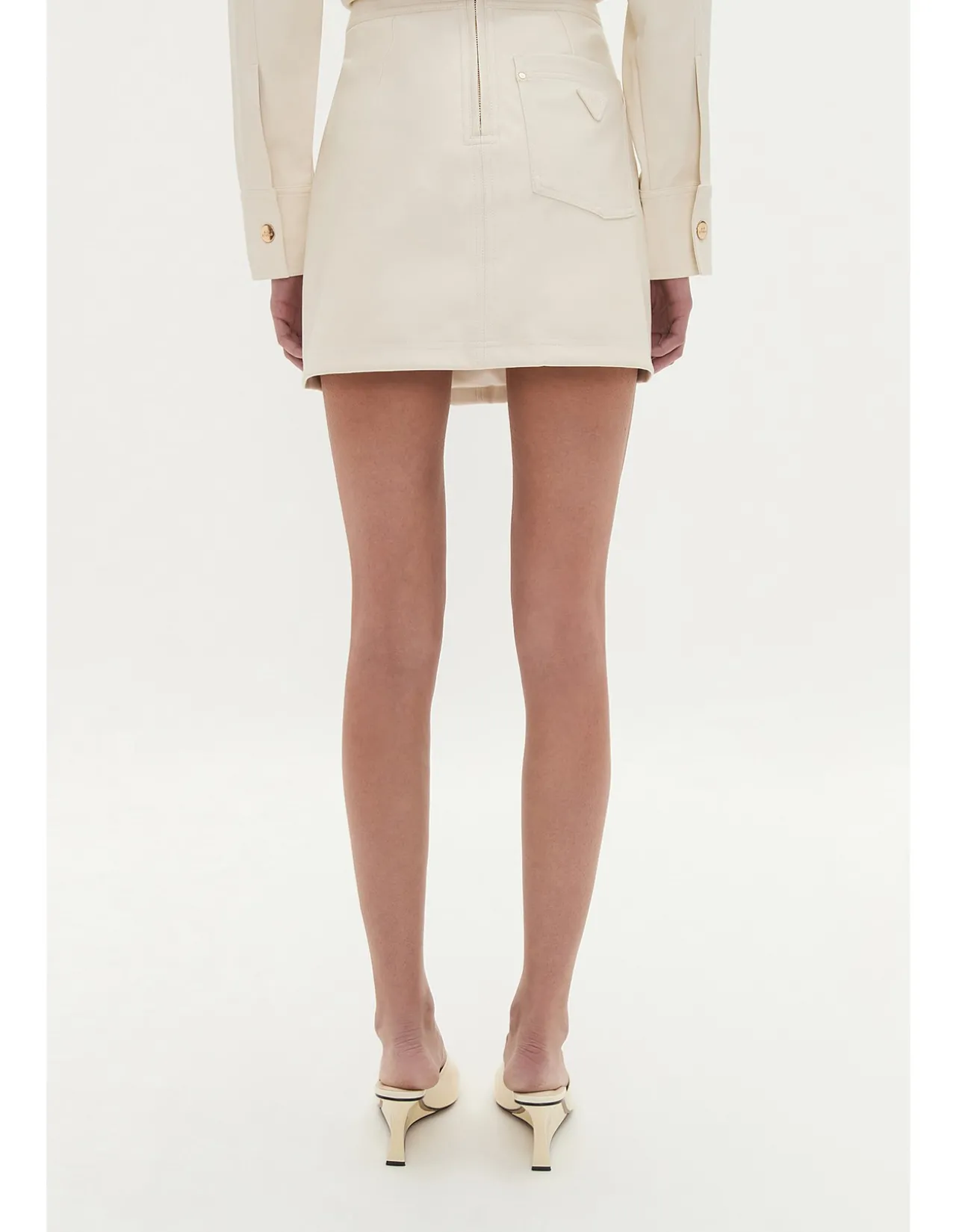 Raven Button Down Mini Skirt