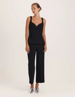 RAYA WOOL PEPLUM TOP