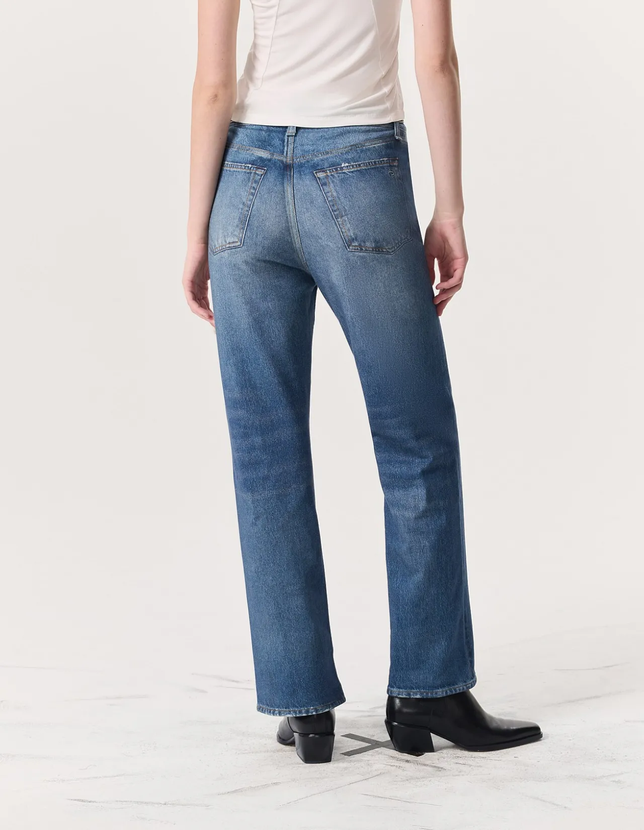 rb Miramar Shea High-Rise Ankle Relaxed Straight Jean
