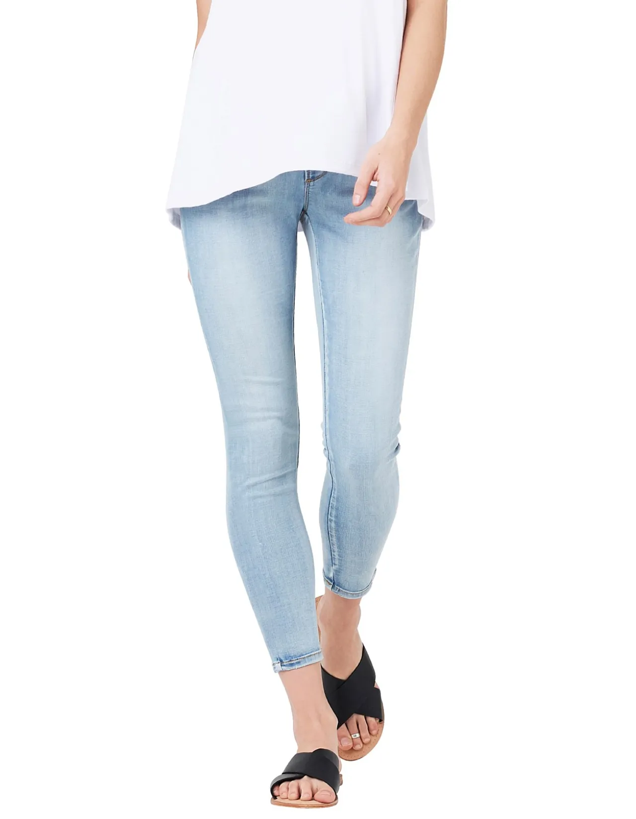 Rebel Over Bump Skinny Ankle Jegging