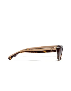 Rectangle Dark Havana Gradient Sunglasses