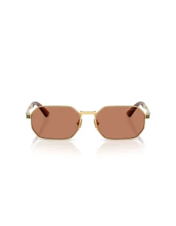 Rectangle GOLD BROWN Sunglasses