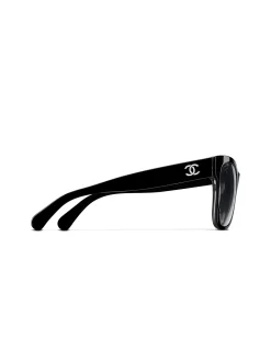 Rectangle Grey Gradient Polarised Lens Sunglasses
