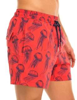 Red Jellyfish Men's Swim Shorts