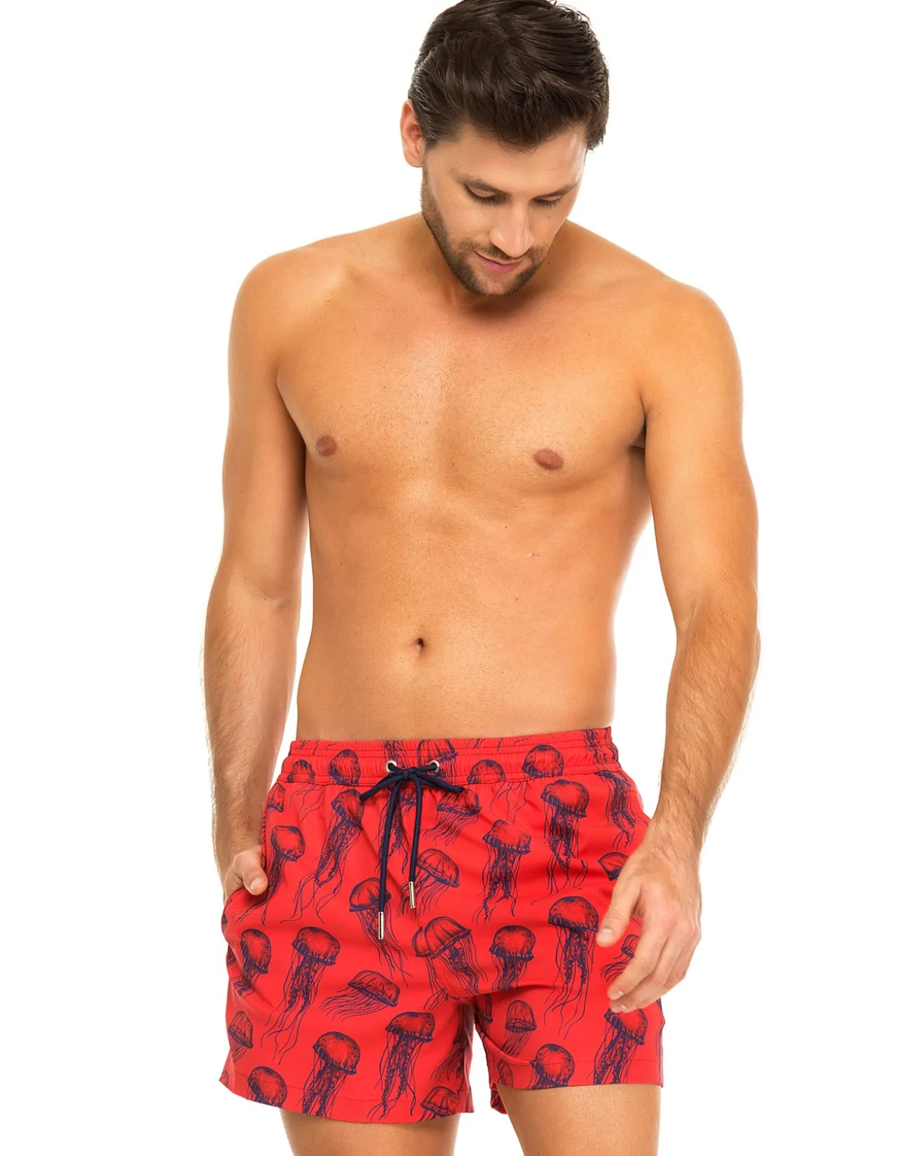 Red Jellyfish Men's Swim Shorts