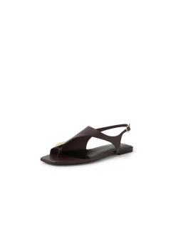 Reexi Gold Disc Toe Loop Leather Sandals