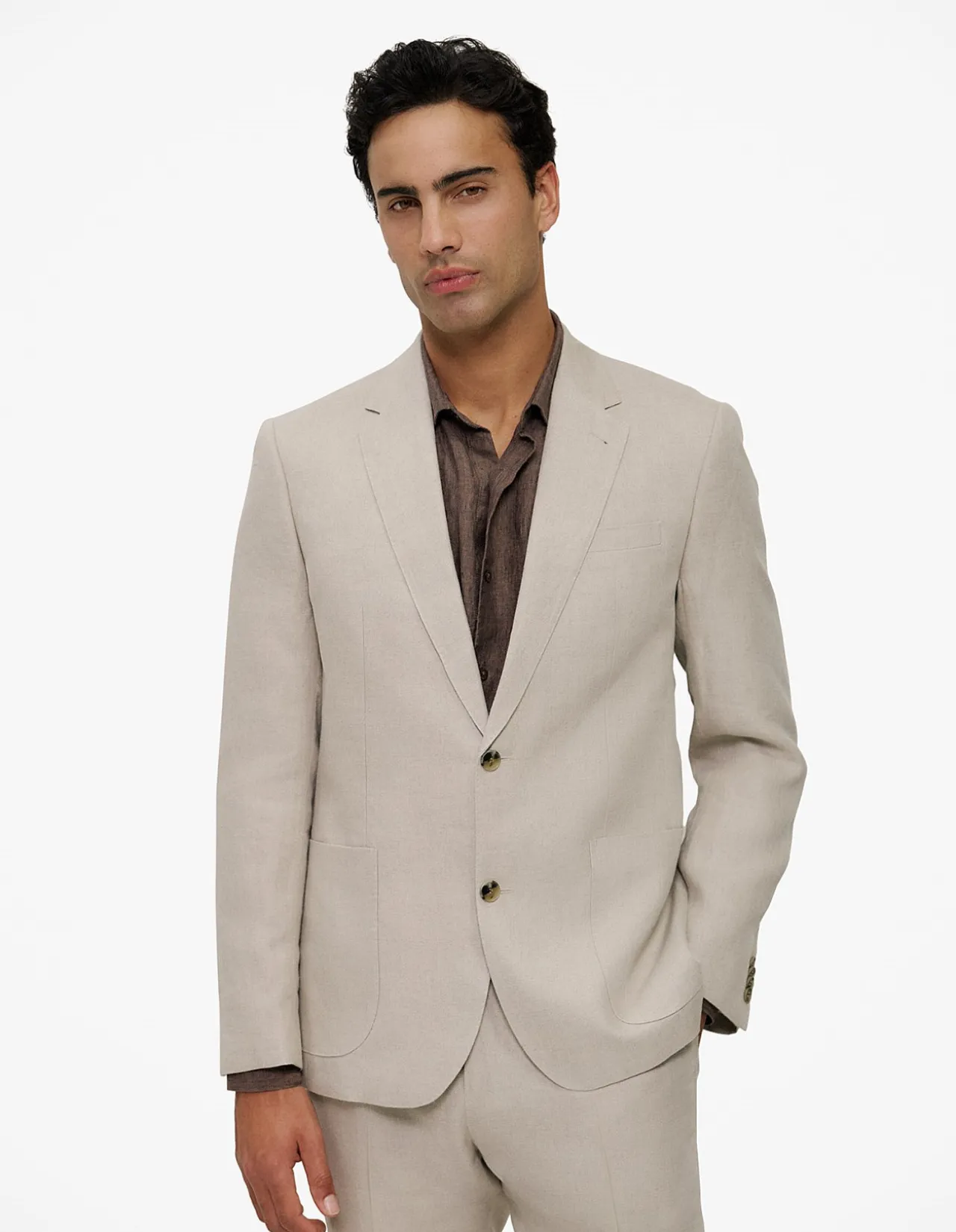 Regular Fit Belgian Linen Blazer