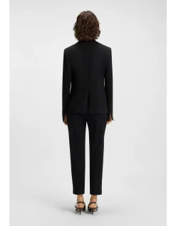 Regular-fit blazer with hardware button