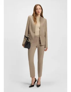 Regular-fit blazer with hardware button