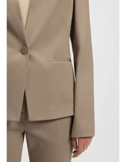 Regular-fit blazer with hardware button