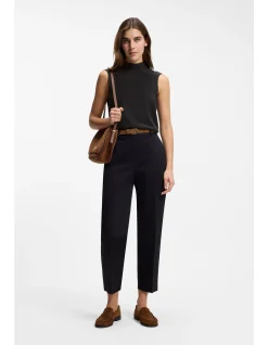 Regular-fit blouse in sandwashed silk