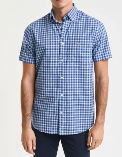 Regular Fit Classic Poplin Check Short Sleeve Shirt