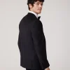Regular Fit Detachable Shawl Collar Tuxedo Black