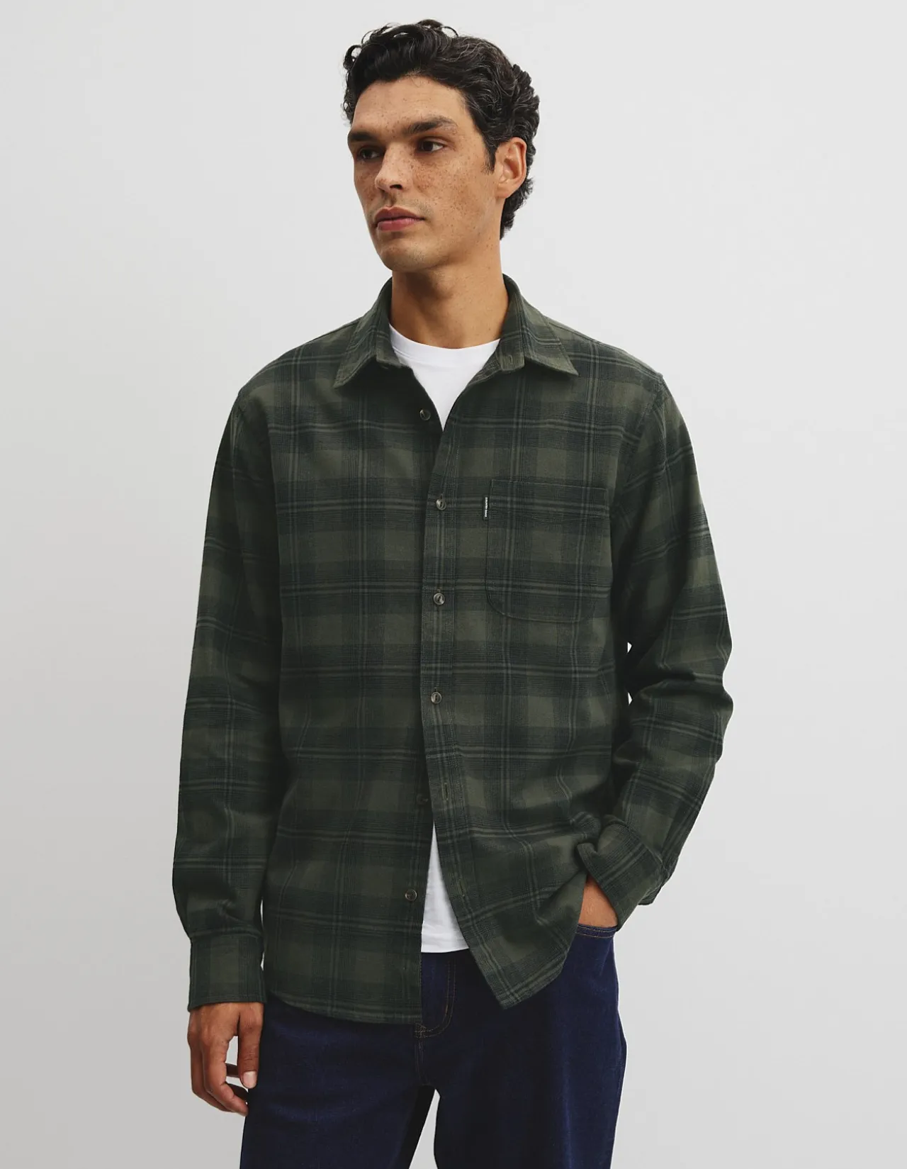 Regular Fit Flannel Check Shirt