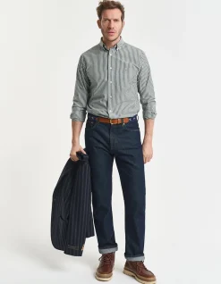 Regular Fit Striped Poplin Shirt