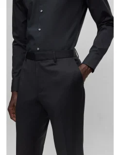 Regular-Fit Trousers in Virgin-Wool Serge