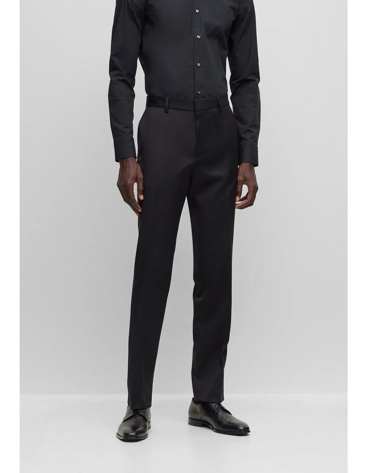 Regular-Fit Trousers in Virgin-Wool Serge