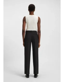 Regular-fit trousers in virgin wool