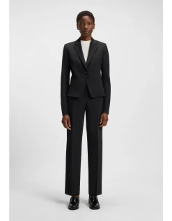 Regular-fit trousers in virgin wool