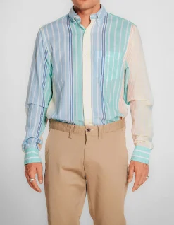 Regular Fit Voile Multi Striped Shirt