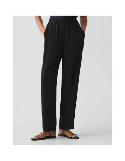 Relaxed Pull-On Pant in Satin Crepe