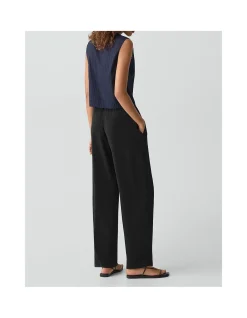 Relaxed Pull-On Pant in Satin Crepe