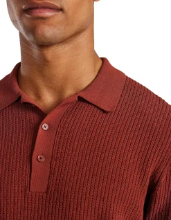 RELAXED TEXTURED KNIT POLO