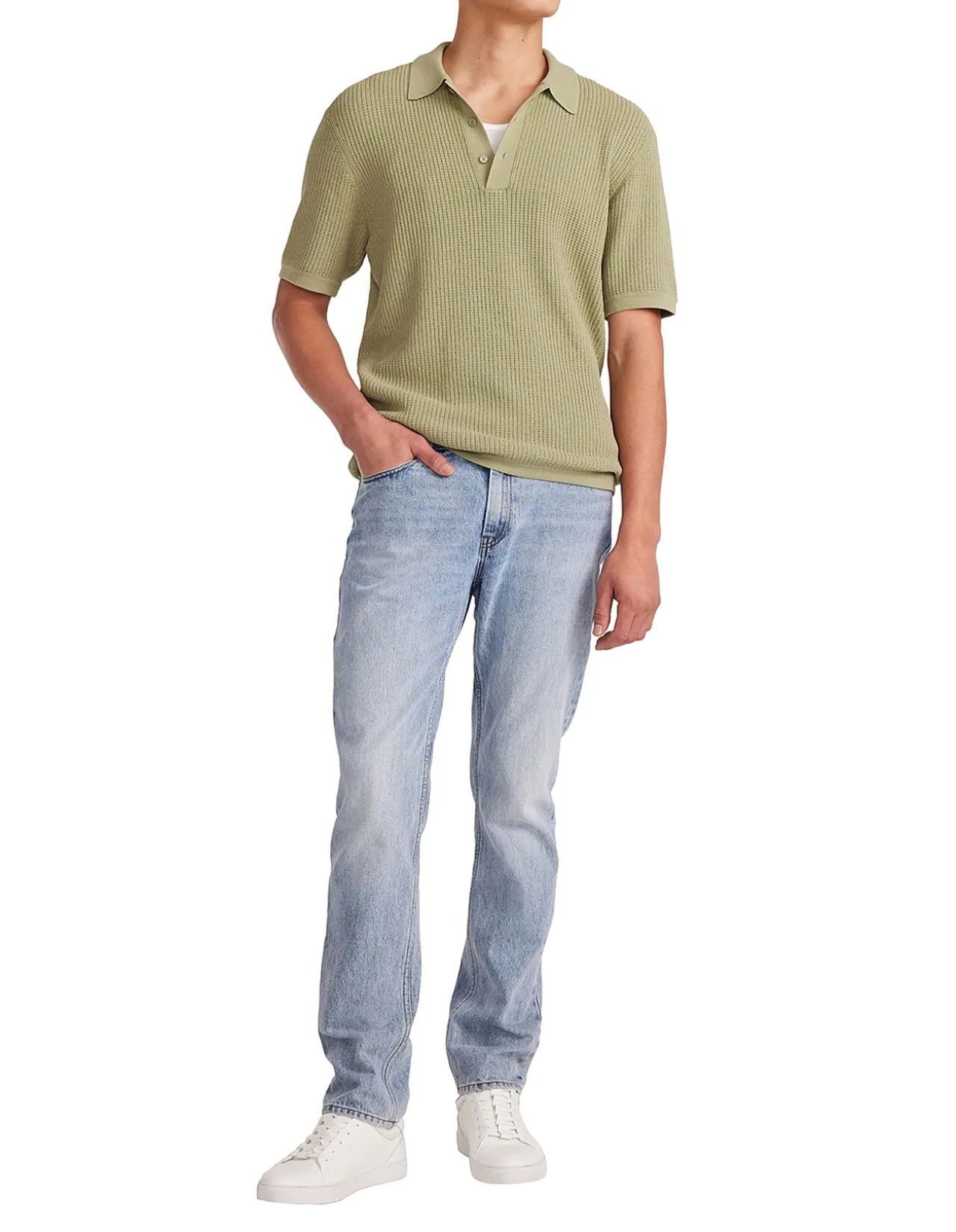 RELAXED TEXTURED KNIT POLO