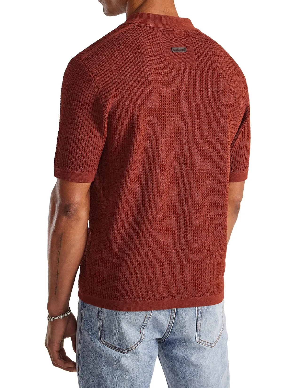 RELAXED TEXTURED KNIT POLO