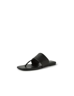 Rensy Wide Strap Leather Thong Sandals