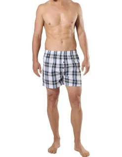 RESORT CHECK COTTON BOXER 3 PACK