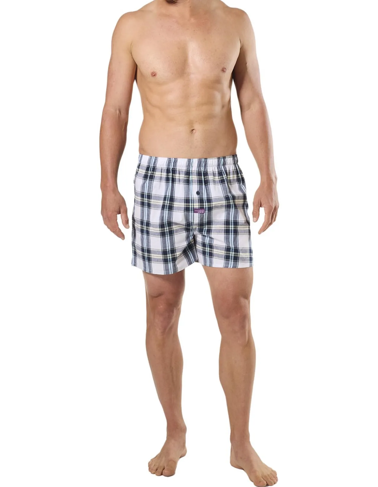 RESORT CHECK COTTON BOXER 3 PACK