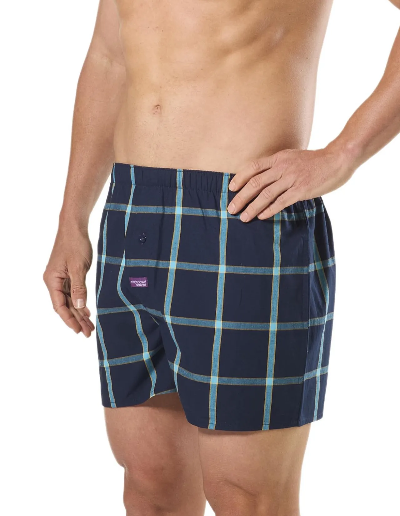 RESORT CHECK COTTON BOXER 3 PACK