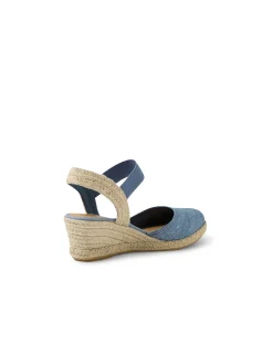 Rhainy Elastic Strap Espadrille Wedges