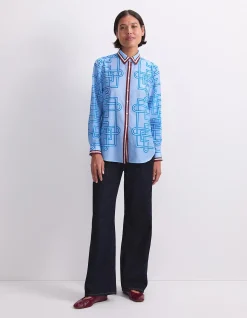 RHODES LONG SLEEVE COTTON SILK SHIRT