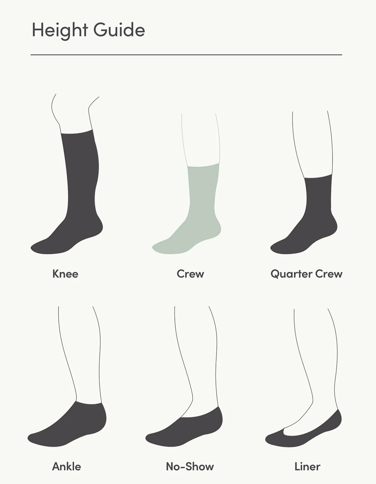 Ribbed Crew Bamboo Cushioned Socks
