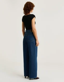 RIBBED CAP SLEEVE BOAT NECK KNIT