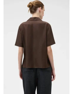 Ribbon Trim Camp Shirt