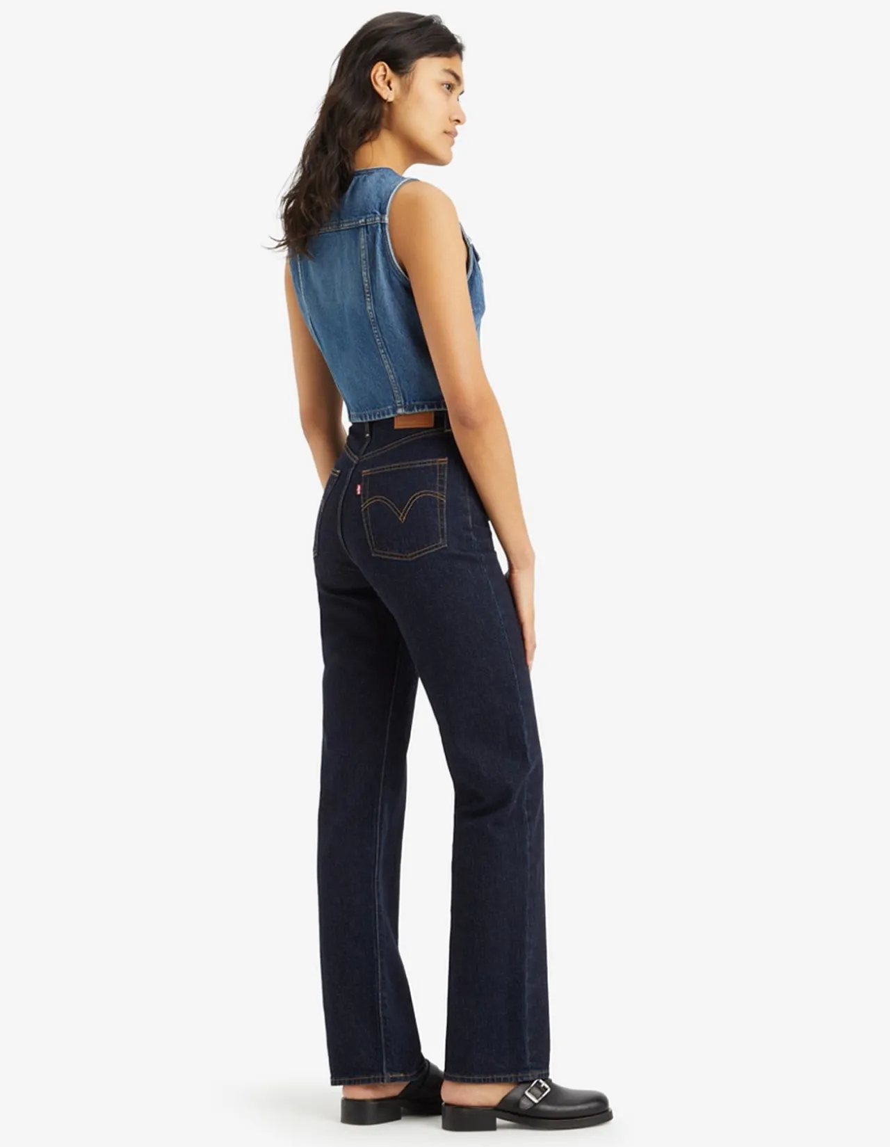 Ribcage Full Length High Rise Straight Leg Jeans